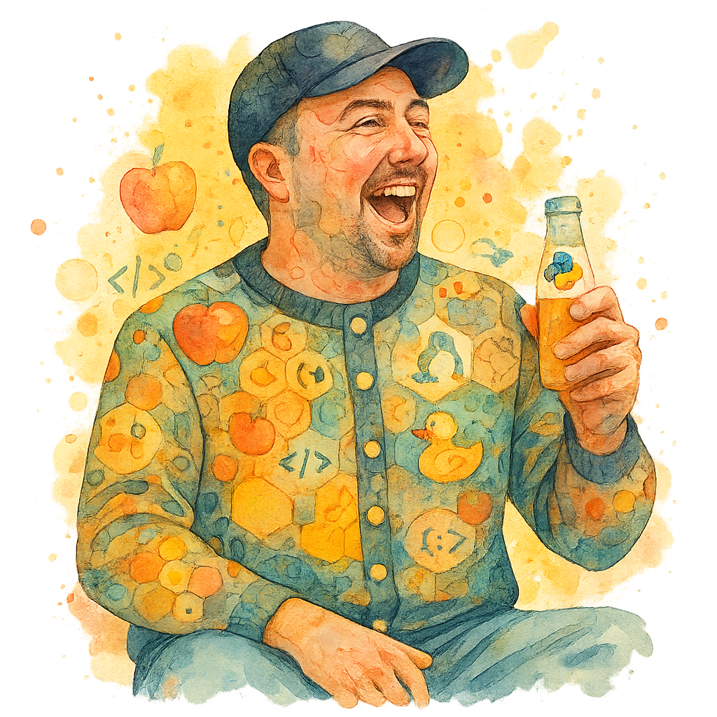 Carl F. Corneil having a drink